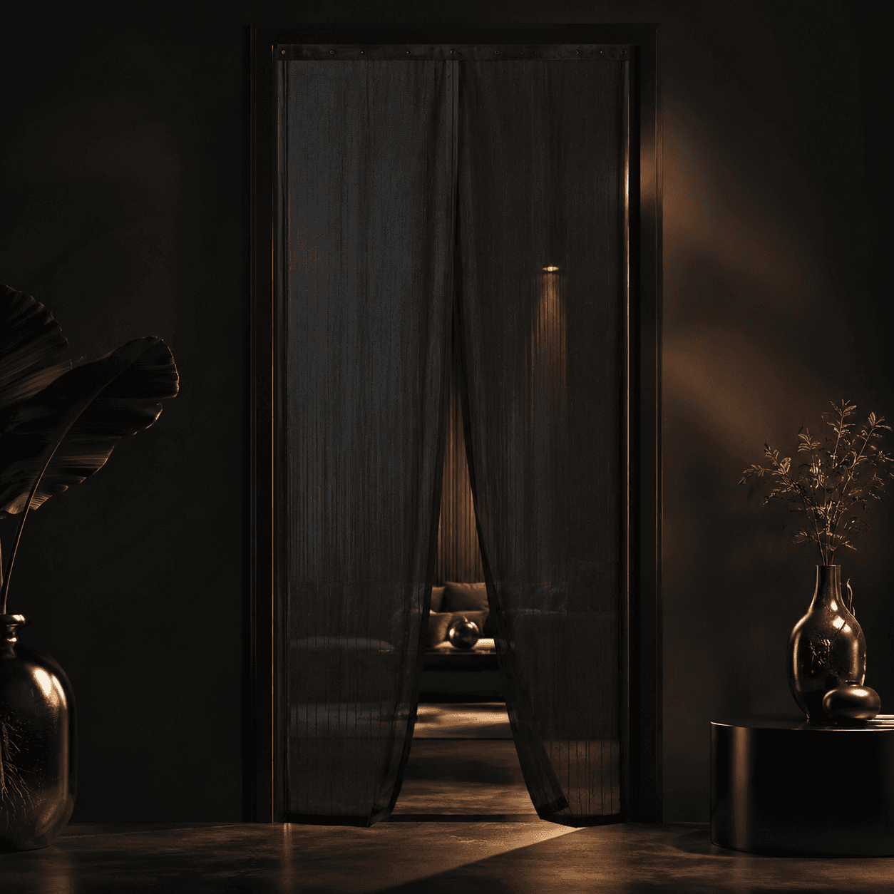 Magnetic Door Screen Curtain