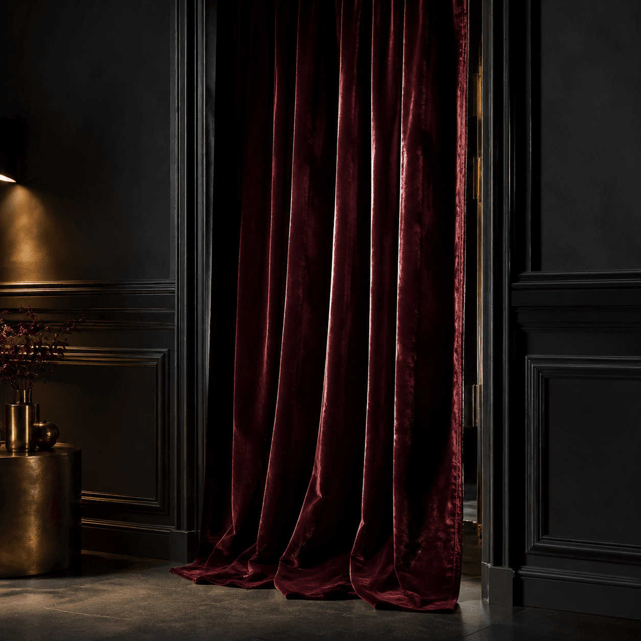 Velvet Door Curtain